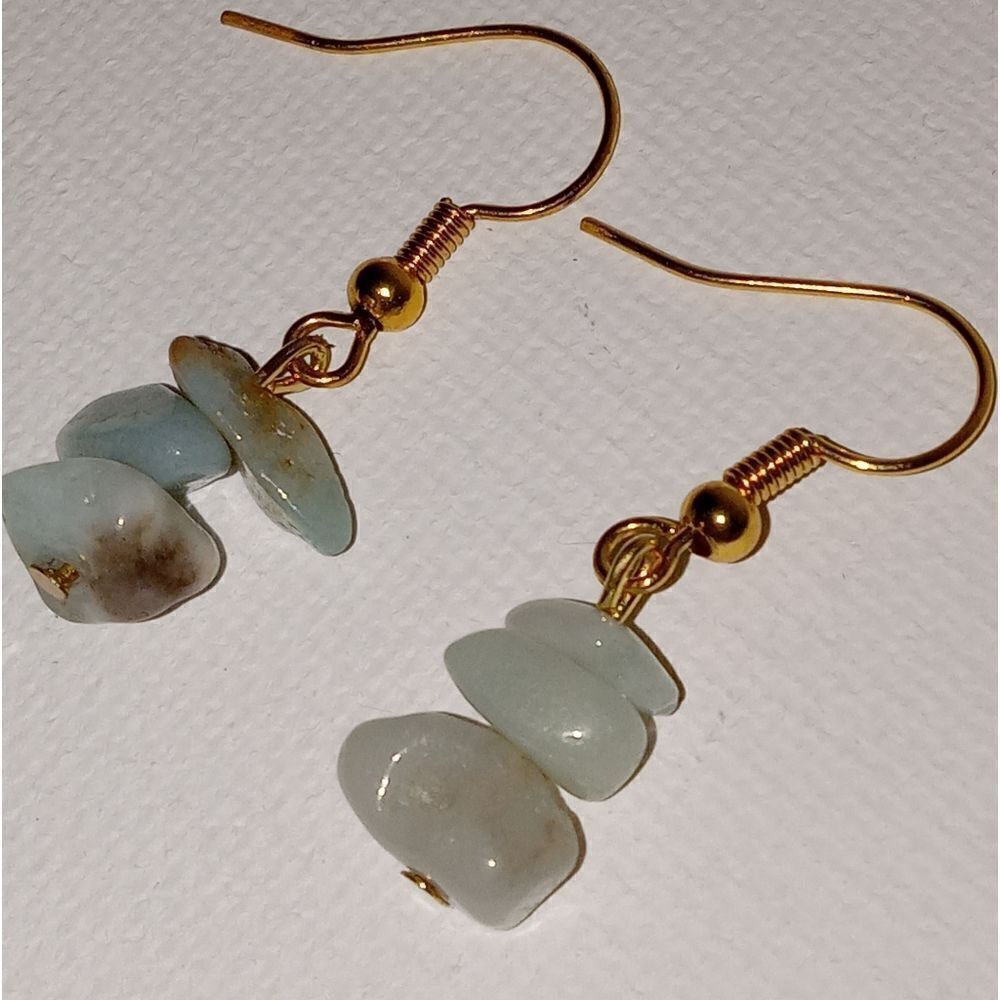 5/$25 Pale blue stone chip earrings boho bohemian western westerncore bohochic
